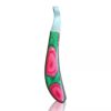 Curved hoof knife with stainless steel blade and colorful wooden handle – WESTFALENINSTRUMENTE farrier tool for trimming horse hooves.