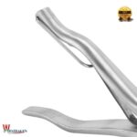 Stainless steel pig ear notcher with built-in spring – rustproof, compact livestock marking tool by Westfaleninstrumente