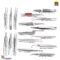 Dental Medical Cotton & Dressing Soft Tissue Surgical Forceps Pliers Tweezers – 18 Pcs CE Certified Set
