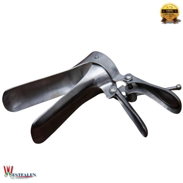 Antique Style Medical Speculum – Stainless Steel Adjustable Spreader for Vaginal or Anal Use