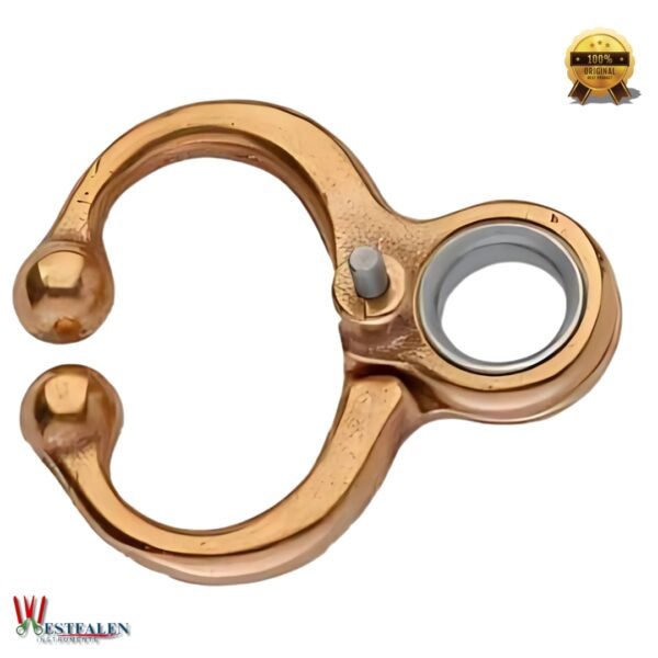 Brass Nose Leader Ring for Bulls with Locking Pin – Livestock Control Tool for Farm and Veterinary Use