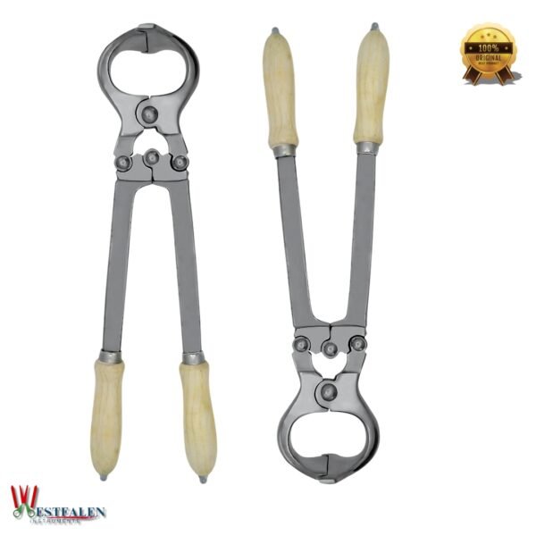 Castration Plier Burdizzo Style 19" – Bloodless emasculator tool for livestock castration, made from German-grade stainless steel for safe and humane veterinary use.