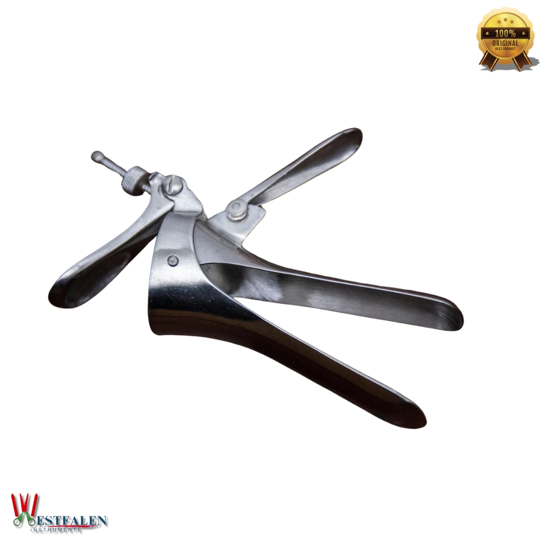 Antique Style Medical Speculum – Stainless Steel Adjustable Spreader for Vaginal or Anal Use