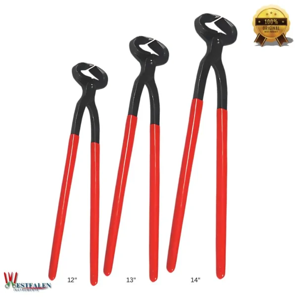 Professional Trim Hoof Nipper by WESTFALENINSTRUMENTE – Heavy-duty farrier tool for precise trimming with ergonomic PVC handles, ideal for horse owners, veterinarians, and farriers.