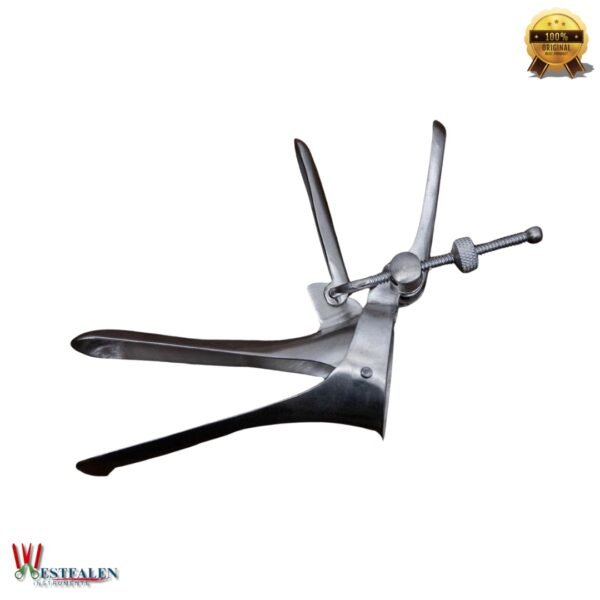 Antique Style Medical Speculum – Stainless Steel Adjustable Spreader for Vaginal or Anal Use