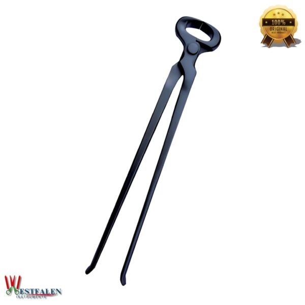 Farrier Stainless Steel Black Hoof Nipper by WESTFALENINSTRUMENTE – Available in 12", 13", and 14" sizes with hardened cutting edges and semi-polished black finish for precise, professional hoof trimming.