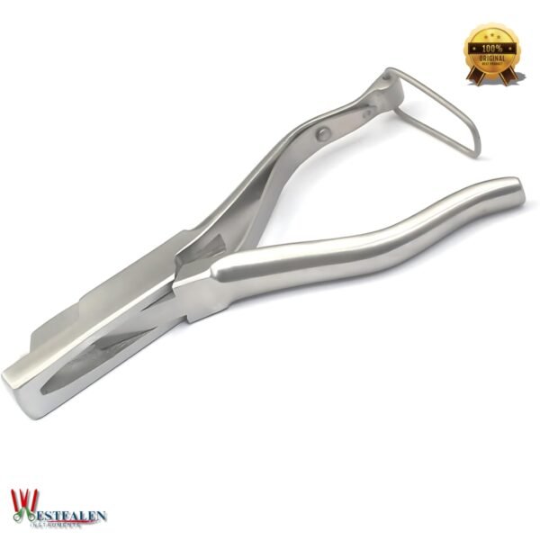 Stainless steel V-shape ear notcher for lambs and sheep – double command cutting blade by Westfaleninstrumente for precise livestock marking