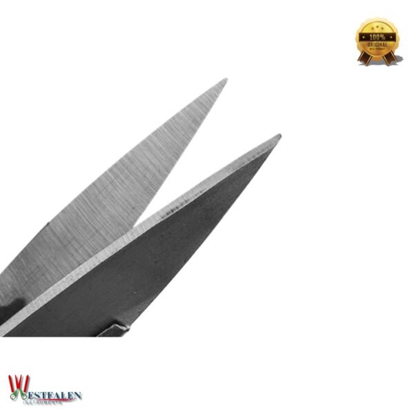 Westfaleninstrumente 13" R-Shaped Sheep and Alpaca Shears with Carbon Steel Double Blades and Coated Handle on White Background