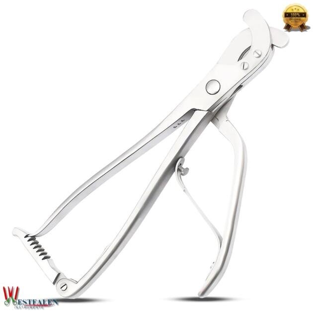 WESTFALEN INSTRUMENTE Emasculator 33CM – Castration Tool for Large Animals – Stainless Steel for Horse, Cattle & Bulls – Veterinary Farm Equipment