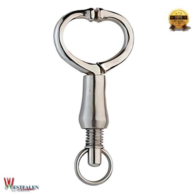 Stainless Steel Bull Leader with Spring – Precision-Control Livestock Restraint Tool for Veterinary & Farm Use