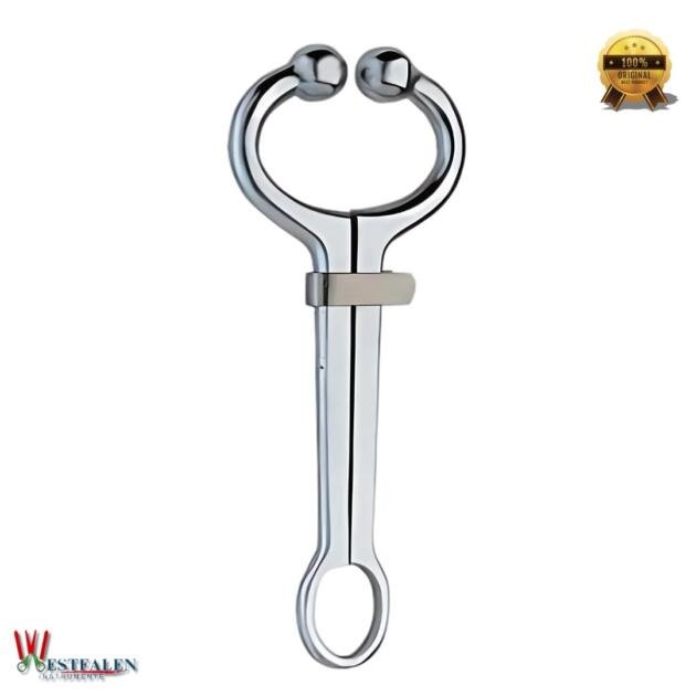 Stainless Steel Nose Leader – Humane Bull Nose Clamp for Professional Livestock Handling