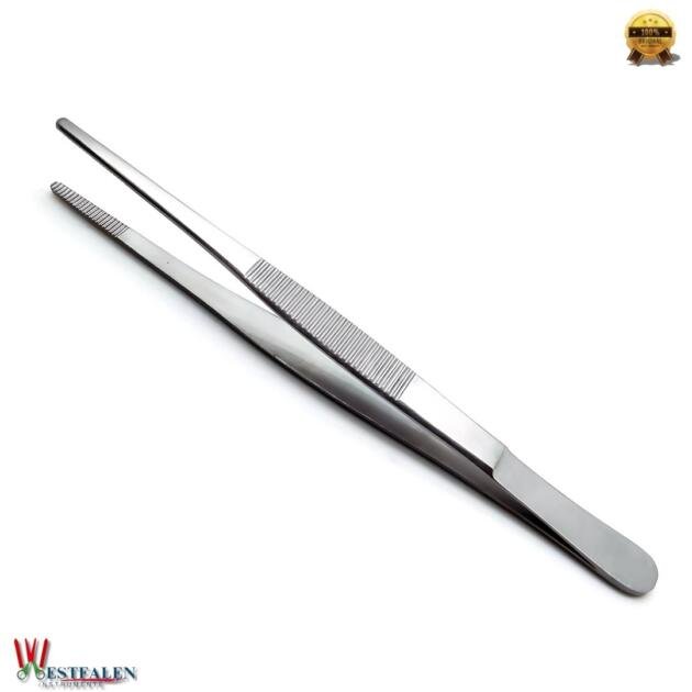 10× Dressing Tweezer 6" Tissue Thumb Forceps – 2cm Serrated Tip Surgical Instruments