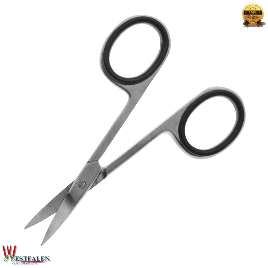 WESTFALENINSTRUMENTE Thin Blade Curved Nail Scissors – Precision Cuticle Trimmer for Nail Art and Grooming - Image 2