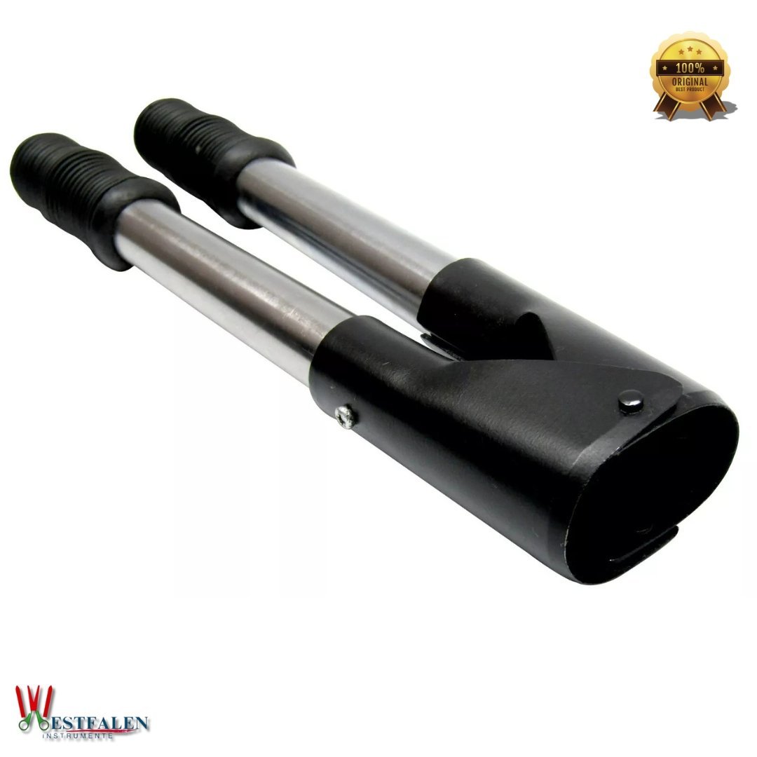 Barnes Precision Style Dehorner – 17" Chrome Plated Steel with PVC Grip Handles – Heavy-Duty Livestock Tool for Calves
