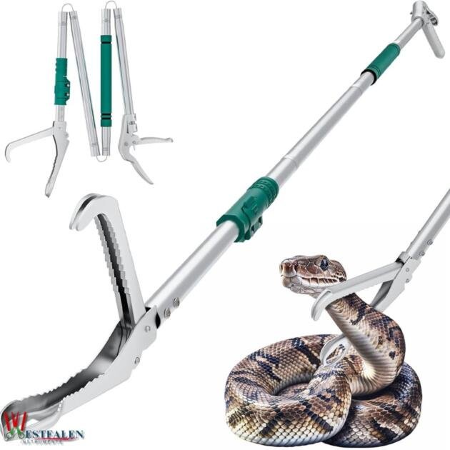 WESTFALEN INSTRUMENTE 69” Heavy Duty Snake Grabber Tool – Extra Long Stainless Steel Snake Tongs for Safe Capture