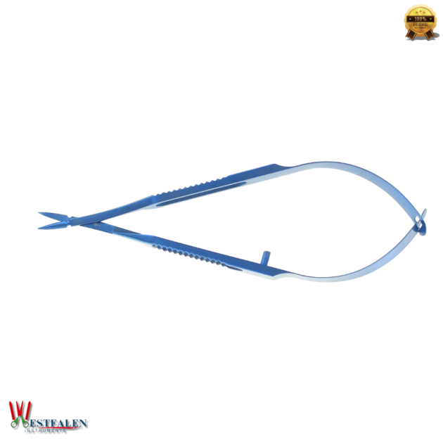 140S Vannas Scissors – Angled Straight Titanium Forceps | Ultra-Precision Ophthalmic Instrument