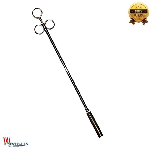 18" x 5/8" Balling Gun – Single Dose | Chrome-Plated Head | Westfaleninstrumente
