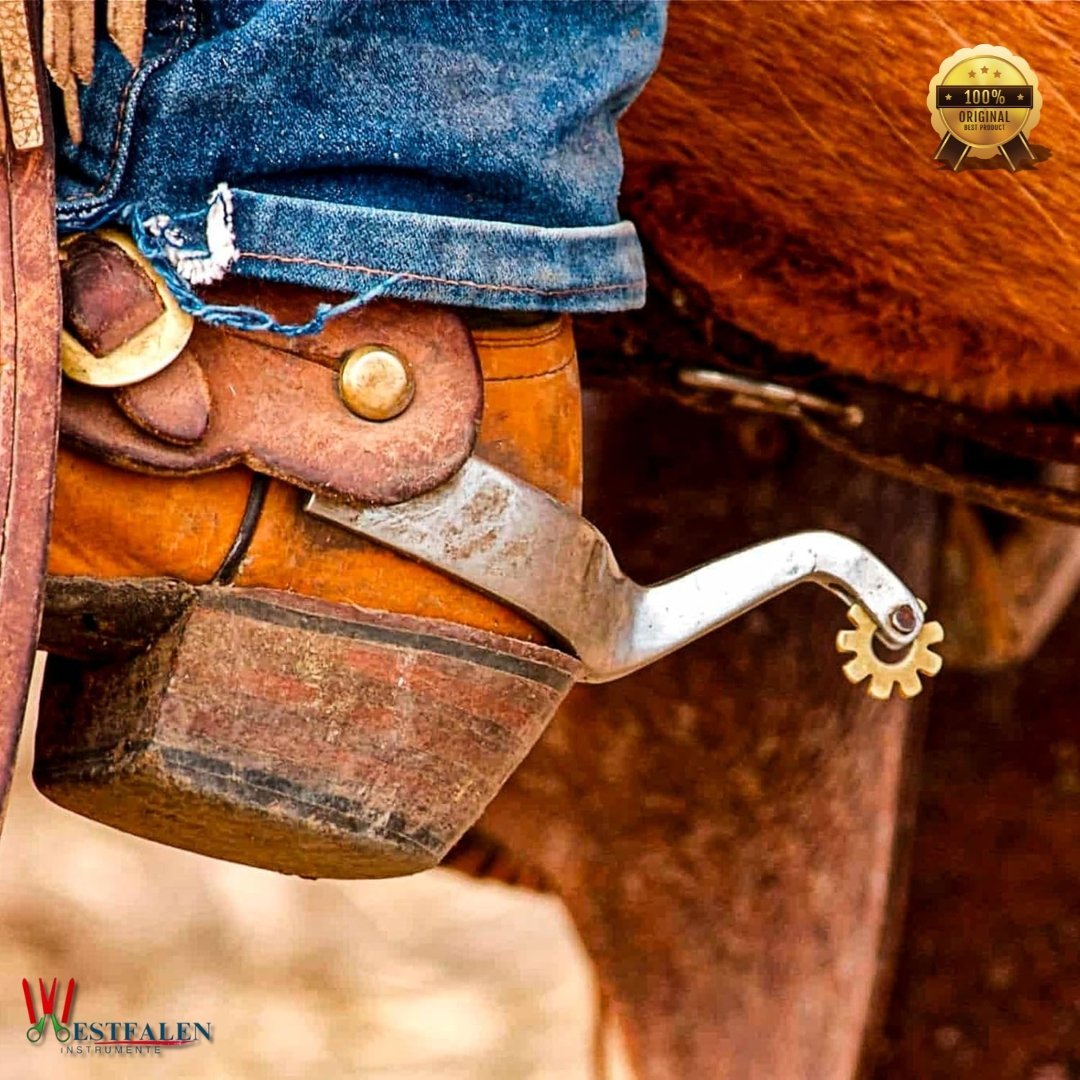 1 Pair Stainless Steel Horse Spurs for Men & Women – Rust-Resistant Cowboy Boot Spurs, Western Riding Gear by WESTFALENINSTRUMENTE - Image 3