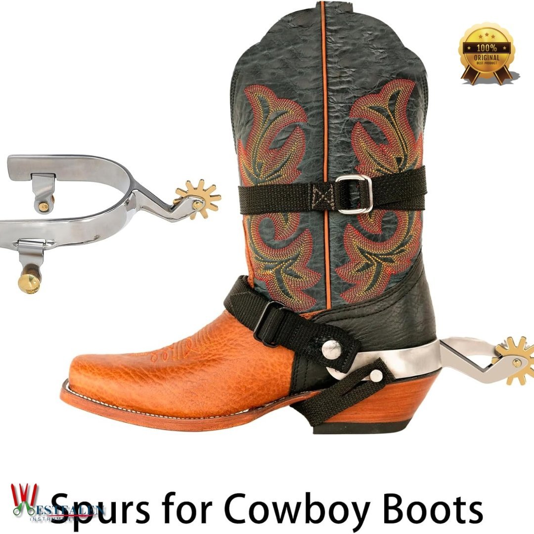 1 Pair Stainless Steel Horse Spurs for Men & Women – Rust-Resistant Cowboy Boot Spurs, Western Riding Gear by WESTFALENINSTRUMENTE - Image 5