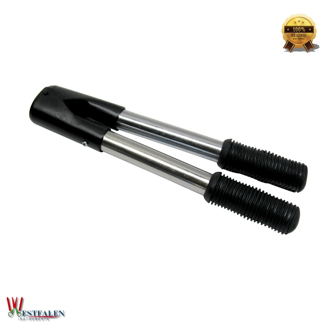 Barnes Precision Style Dehorner – 17" Chrome Plated Steel with PVC Grip Handles – Heavy-Duty Livestock Tool for Calves - Image 2