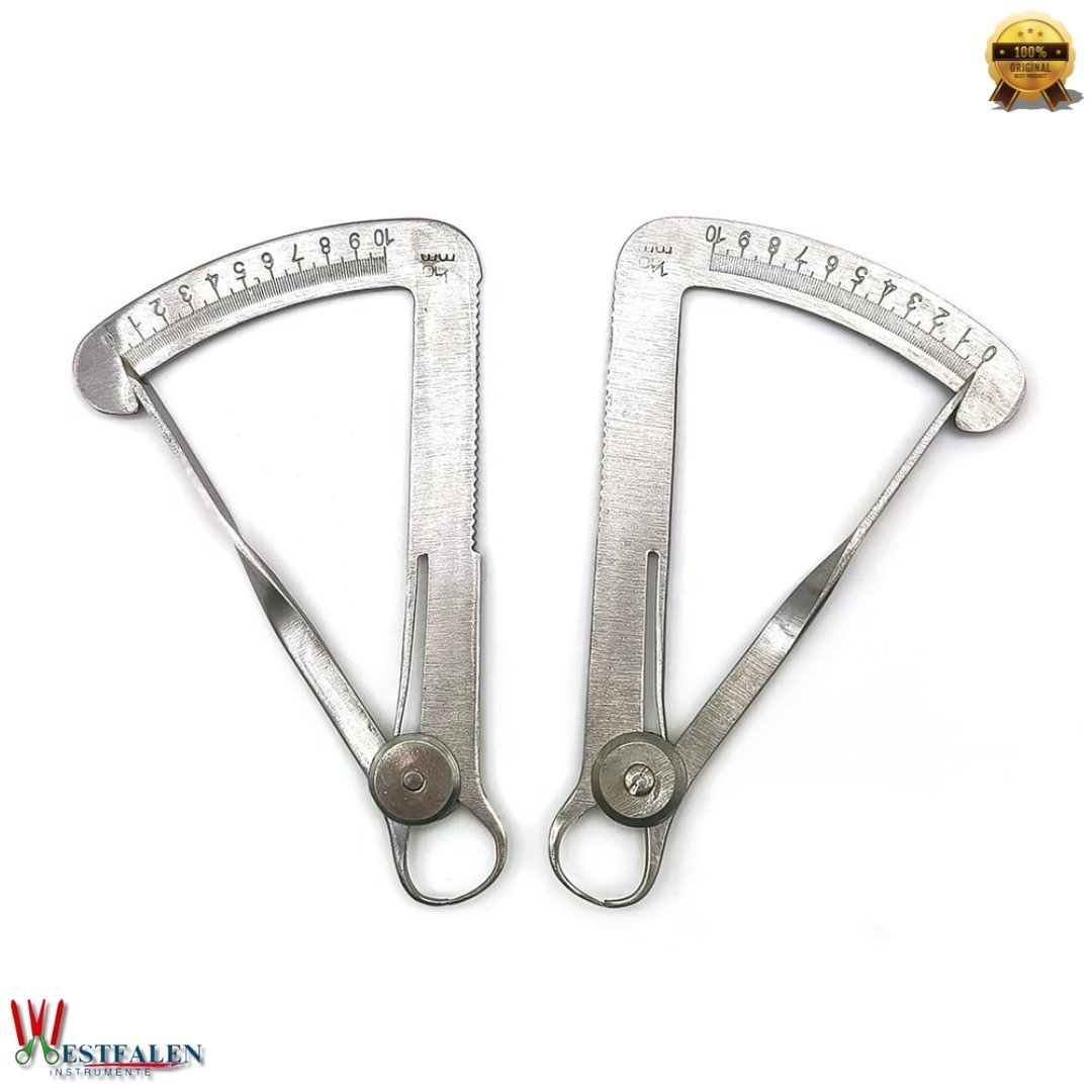 Dental Orthodontic Crown Gauge Caliper – 0–10mm Stainless Steel Measuring Tool for Wax, Metal, and Jewelry Use - Image 2