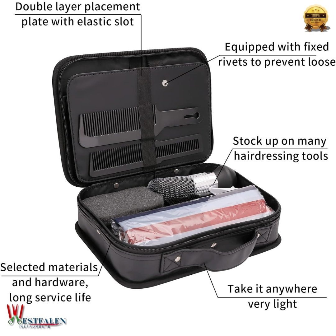22 Pcs Professional Hair Cutting Kit – Complete Barber & Salon Tool Set with Scissors, Cape, Combs, Razor, Brush & Barber Bag - Image 5