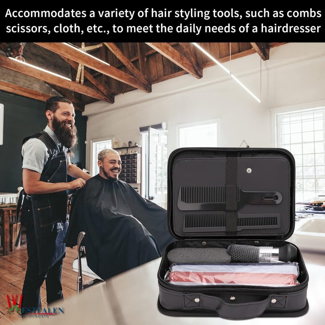 22 Pcs Professional Hair Cutting Kit – Complete Barber & Salon Tool Set with Scissors, Cape, Combs, Razor, Brush & Barber Bag - Image 7