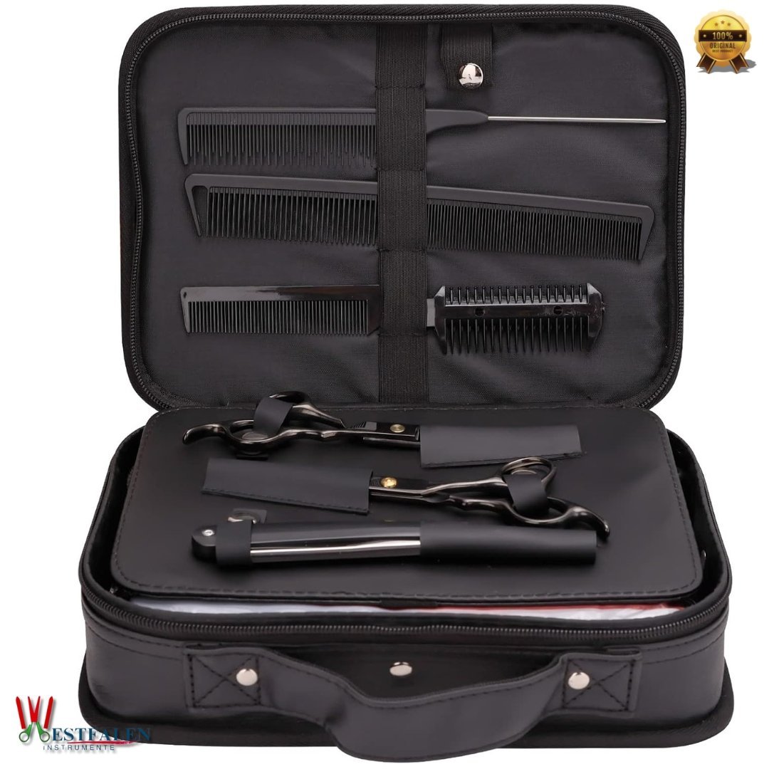 22 Pcs Professional Hair Cutting Kit – Complete Barber & Salon Tool Set with Scissors, Cape, Combs, Razor, Brush & Barber Bag - Image 8