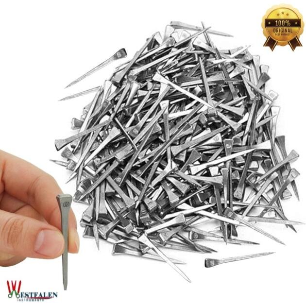 Westfalen Instrumente 250pcs Horseshoe Nails E6 – Stainless Steel 2-Inch Hoof Nails for Horseshoeing
