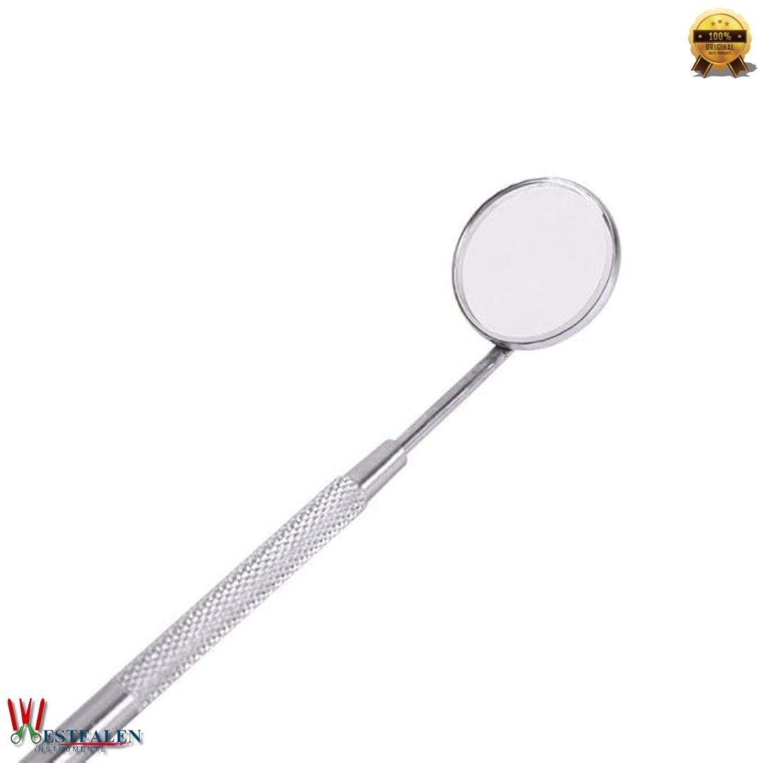 Dental Mouth Mirror with Handle – Stainless Steel, Pack of 10 PCS - Image 3