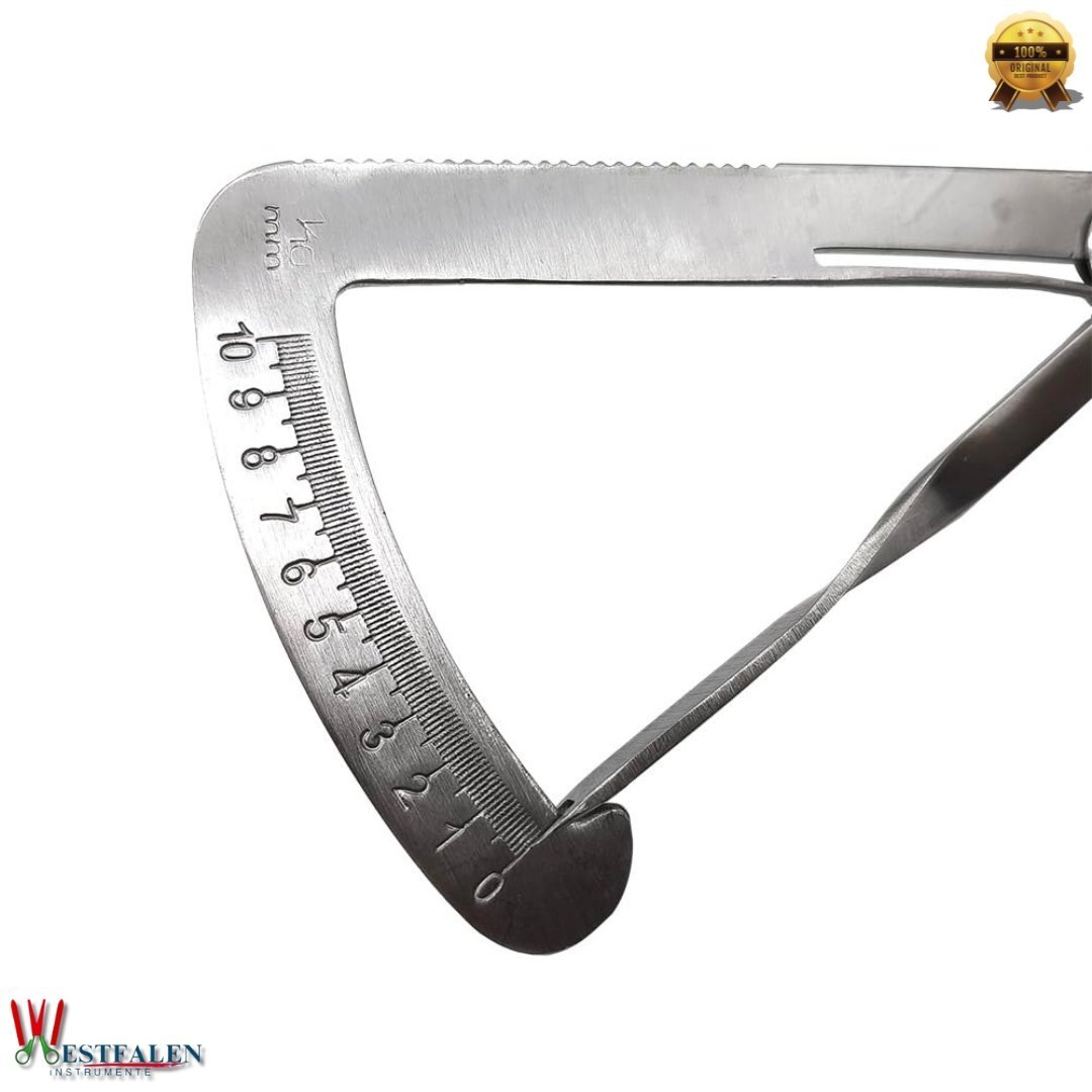 Dental Orthodontic Crown Gauge Caliper – 0–10mm Stainless Steel Measuring Tool for Wax, Metal, and Jewelry Use - Image 3