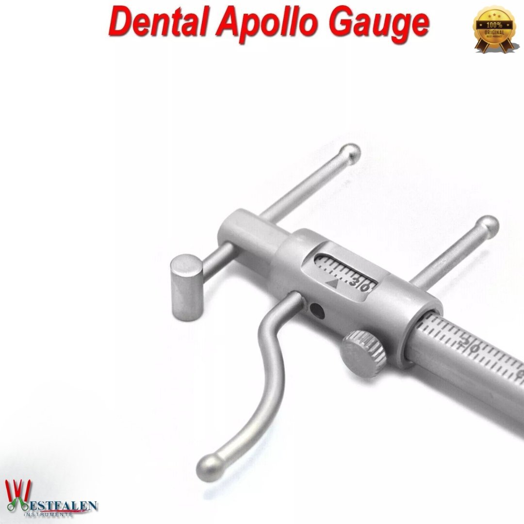 Venus Apollo VDO Gauge – Dental Caliper for Prosthodontics and Occlusion – Stainless Steel Measuring Ruler (20mm to 100mm) - Image 5