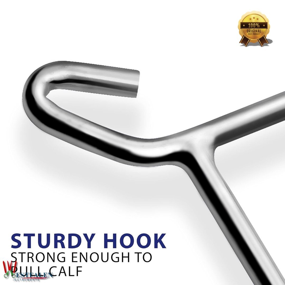 OB Handle Puller Kit – 30” Stainless Steel Calving Chain with Dual Hooks – Veterinary-Grade Delivery Aid for Cows, Goats & Cattle - Image 5