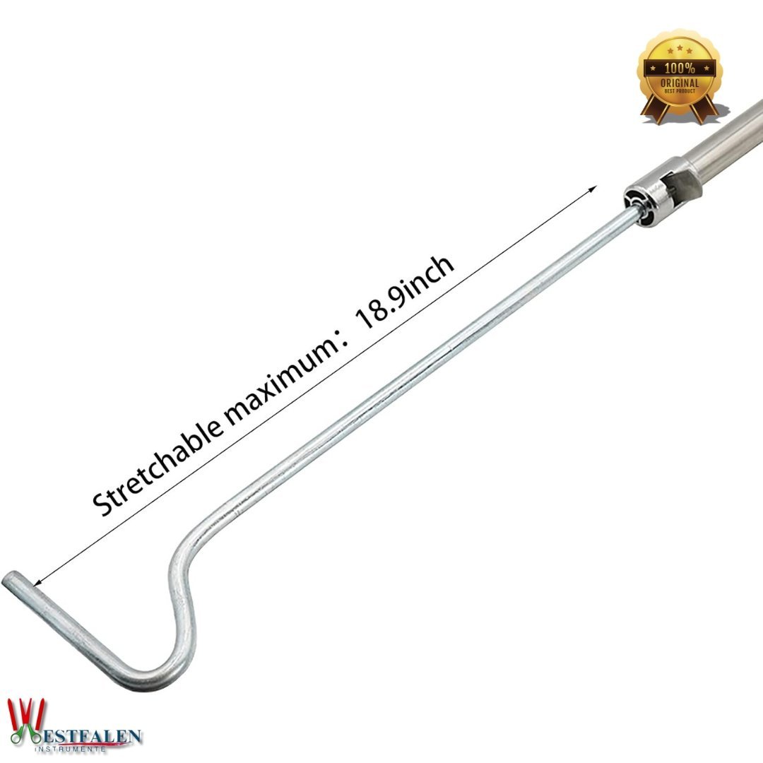 Heavy-Duty Hog Catcher Snare – 23.6" Stainless Steel Pig Holder Pole with Adjustable Steel Rope and Safety Lock Mechanism - Image 5