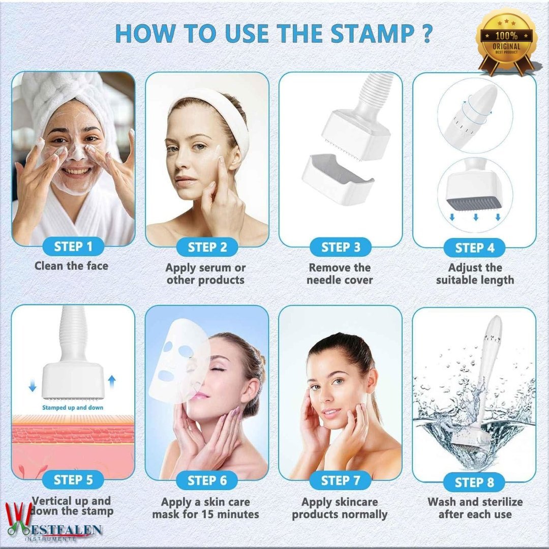 Derma Stamp – 0.25mm Microneedling Tool for Skin & Hair – Premium Roller Alternative for Men & Women Home Use - Image 5