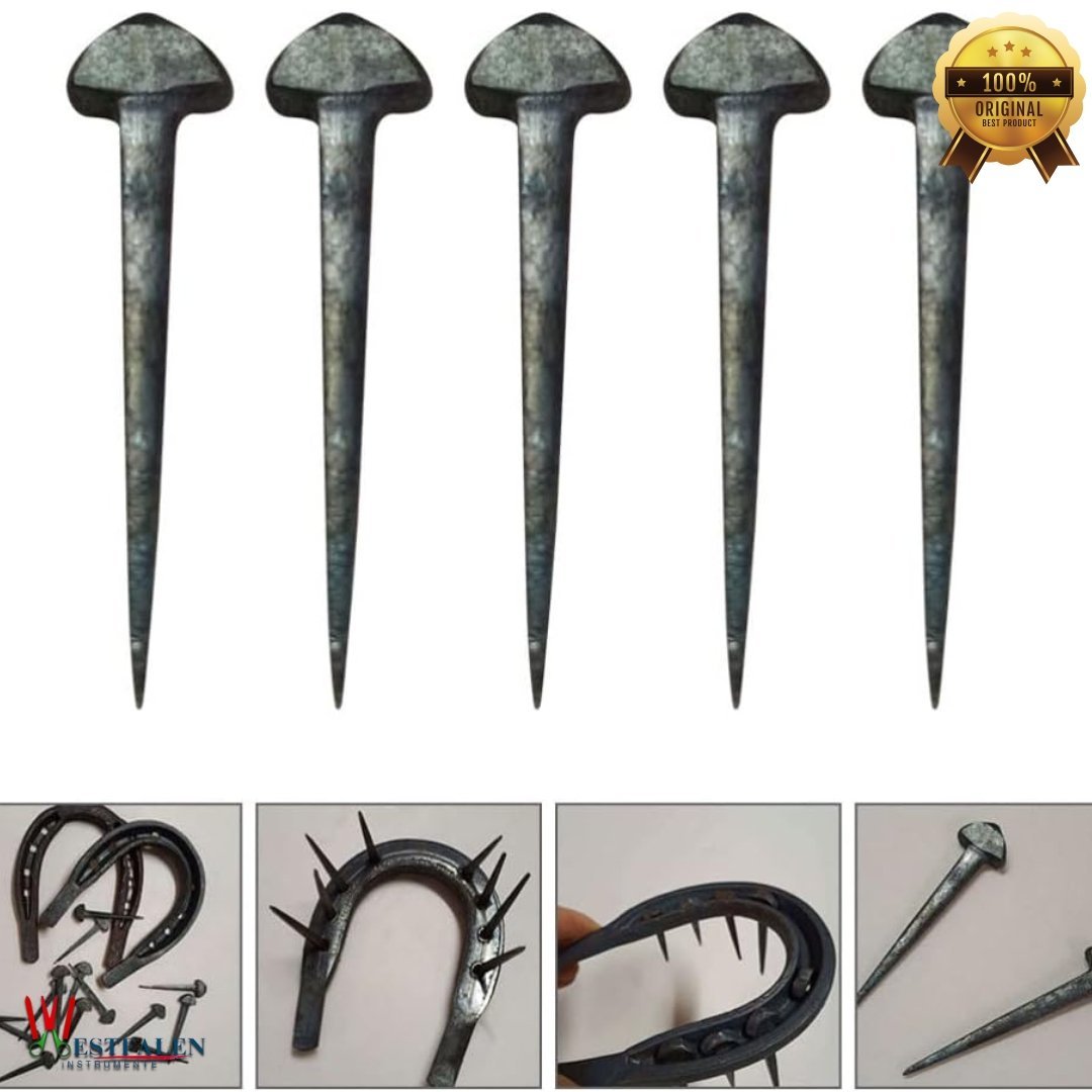 Westfalen Instrumente 50pcs Iron Horseshoe Nails – Low Carbon Steel Farrier Nails with Sharp Beveled Design - Image 2