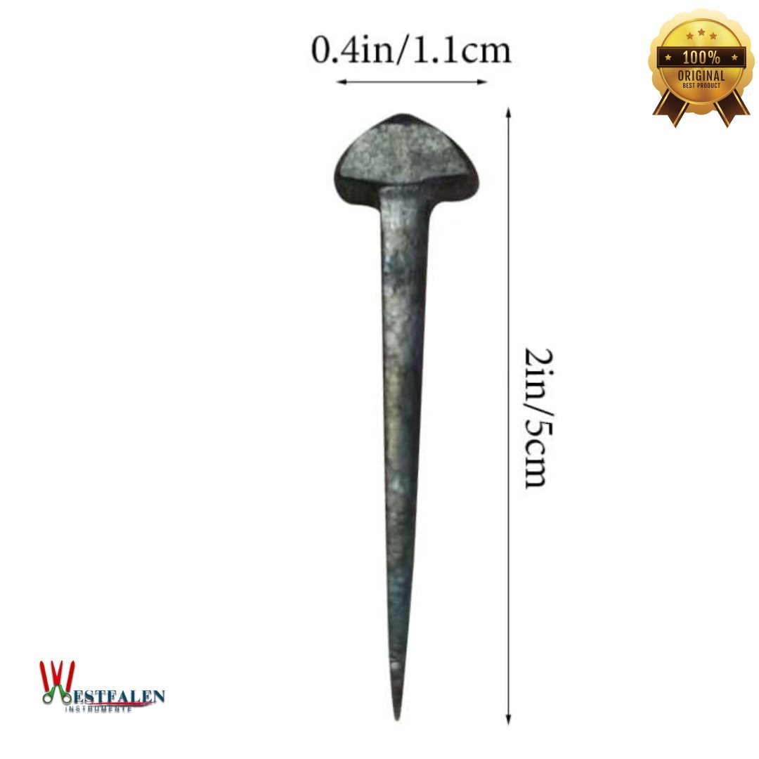 Westfalen Instrumente 50pcs Iron Horseshoe Nails – Low Carbon Steel Farrier Nails with Sharp Beveled Design - Image 5