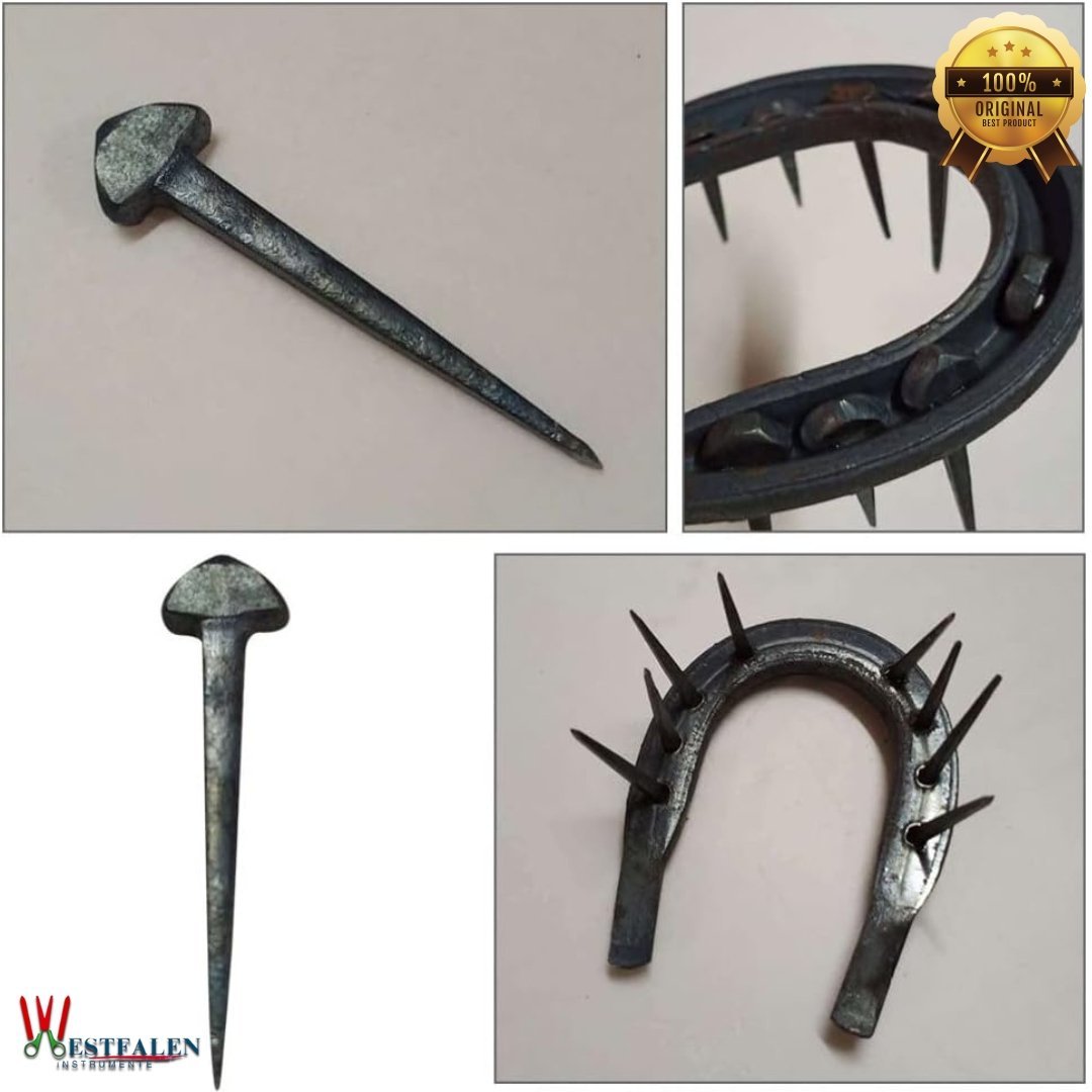 Westfalen Instrumente 50pcs Iron Horseshoe Nails – Low Carbon Steel Farrier Nails with Sharp Beveled Design - Image 3
