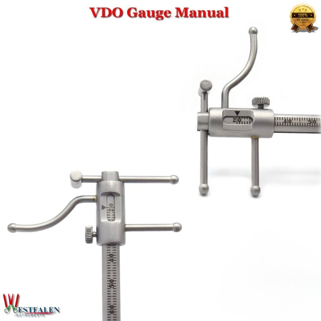 Venus Apollo VDO Gauge – Dental Caliper for Prosthodontics and Occlusion – Stainless Steel Measuring Ruler (20mm to 100mm) - Image 6