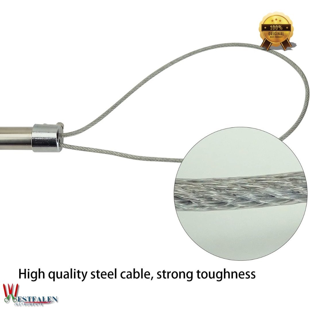Heavy-Duty Hog Catcher Snare – 23.6" Stainless Steel Pig Holder Pole with Adjustable Steel Rope and Safety Lock Mechanism - Image 6