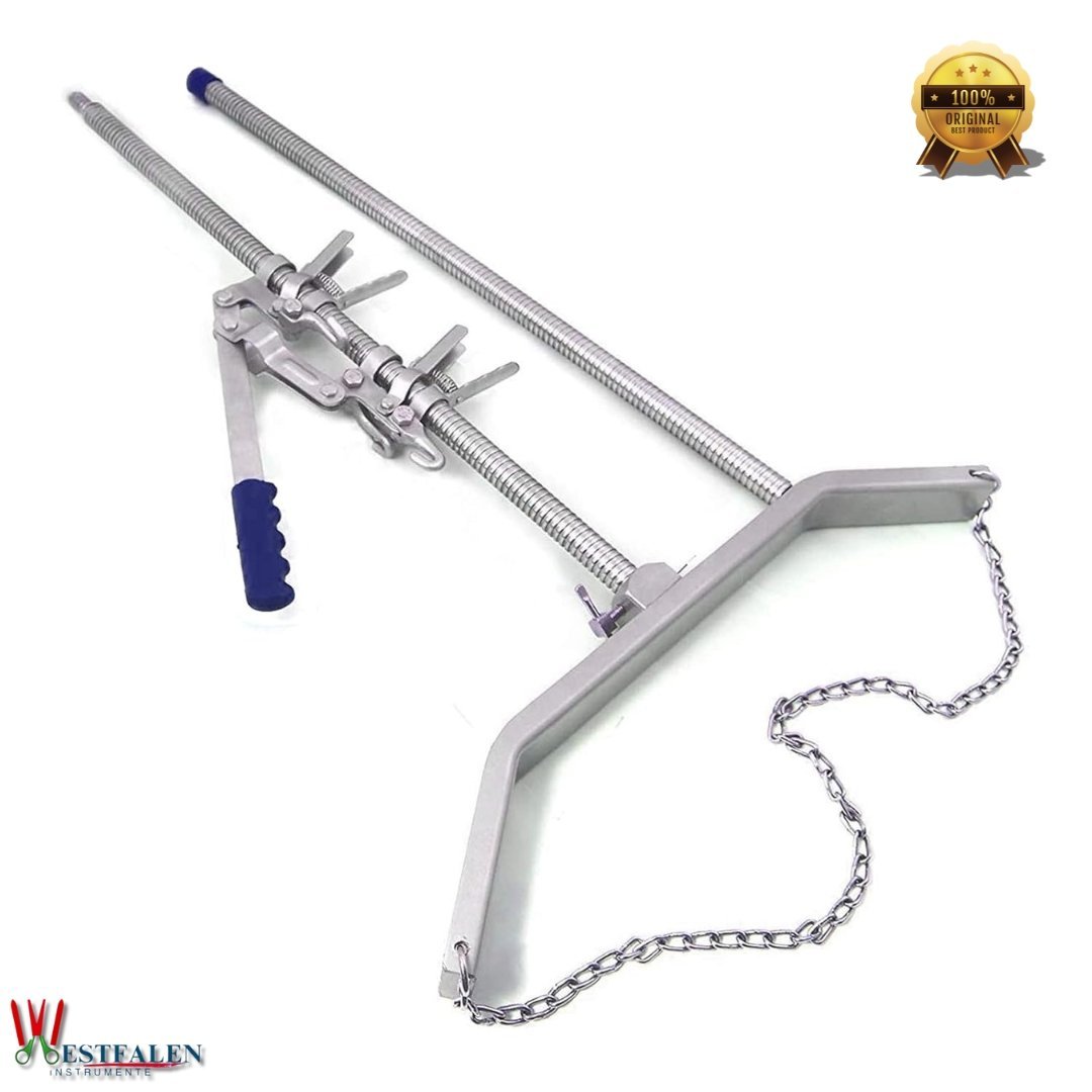 65” Stainless Steel Calf Puller – Precision Ratchet System, Ergonomic Design & Versatile Hook Attachments for Large Breed Cows - Image 7