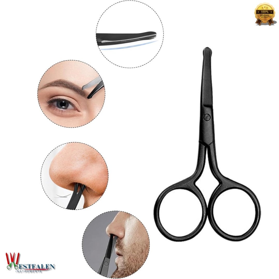 8-Piece Eyelash Curler & Eyebrow Grooming Kit – Complete Lash & Brow Makeup Tool Set (Black) - Image 6