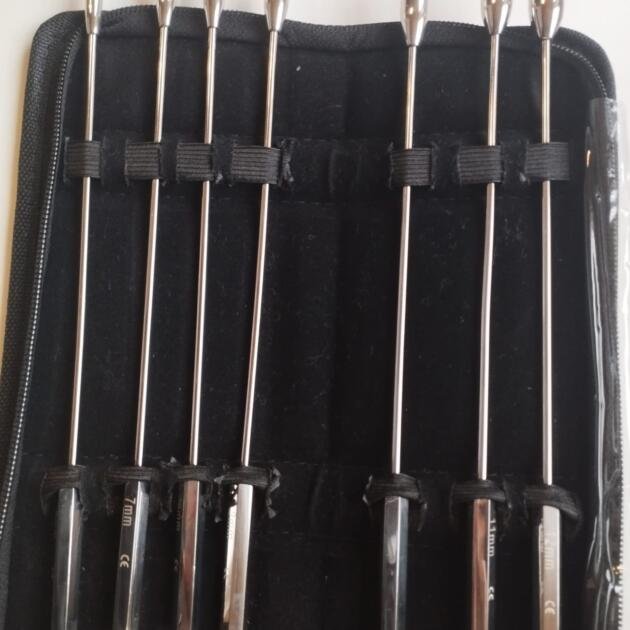 Dilatoren im Set nach Bakes, aus Edelstahl, 7-teilig, 6 bis 12 mm