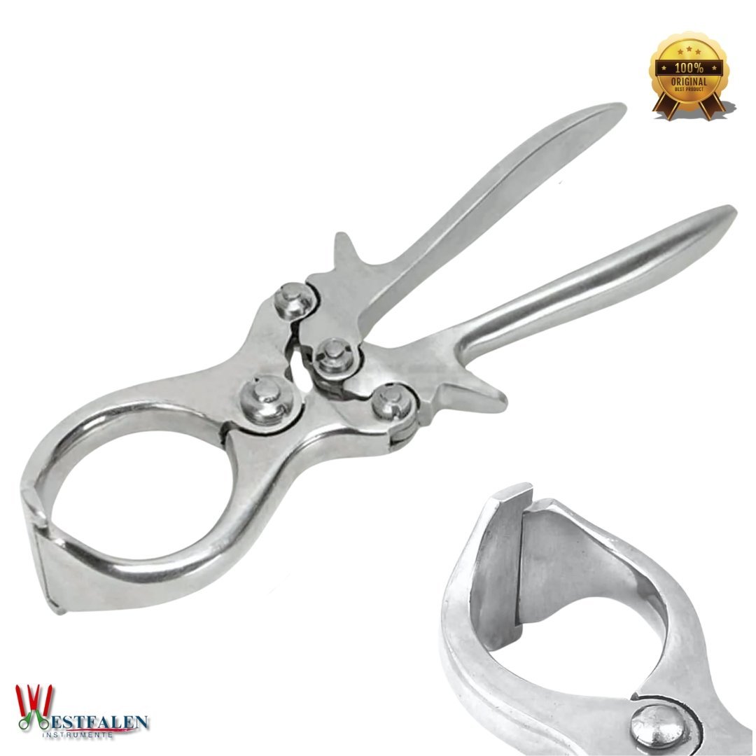 Premium Bloodless Castrator Tool for Lambs – Veterinary-Grade Burdizzo Clamp
