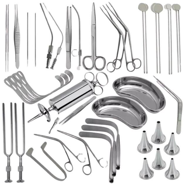 Professional 39Pcs ENT Exam Kit – Surgical-Grade Tools for ENT and Head & Neck Inspection
