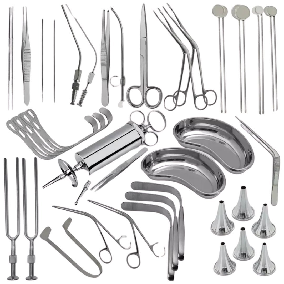 Professional 39Pcs ENT Exam Kit – Surgical-Grade Tools for ENT and Head & Neck Inspection