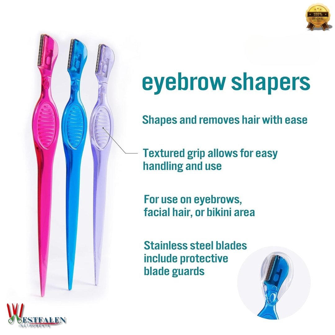 Complete Eye Shaping Beauty Tool Bundle – Eyelash Curler, Dual-Tip Tweezers & 3-Pack Eyebrow Shapers - Image 3