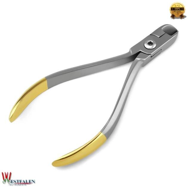Dental Orthodontic Ligature Hard Wire Cutter Pliers | Stainless Steel Wire Cutting Tool for Dentists | Silver & Gold | CE Marked