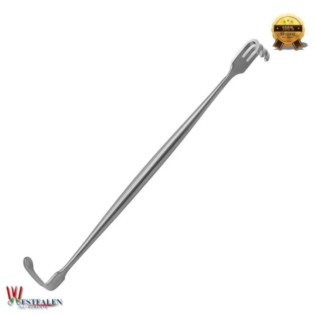 Double-Ended Surgical Retractor 6.375" – Sharp & Blunt Tips for Dermatology and Podiatry