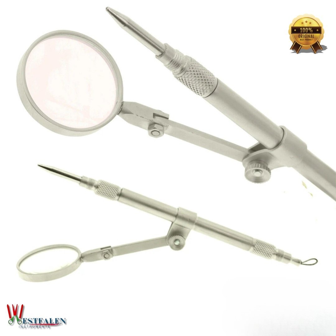 Eye Magnet Loop Forceps with Magnifying Glass – Ophthalmic Surgical Instrument for Foreign Object Removal - Image 2